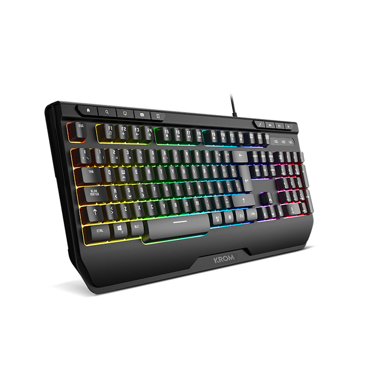 Pakkegaming Krom Kenya Sort Spansk qwerty